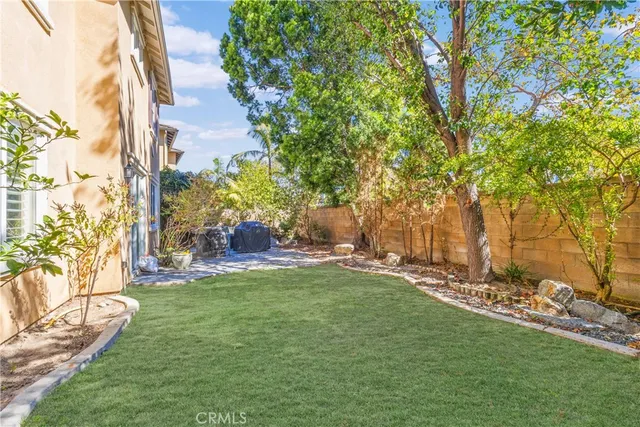 a view of yard with green space