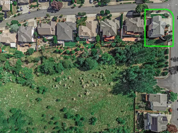 a house view with a garden space