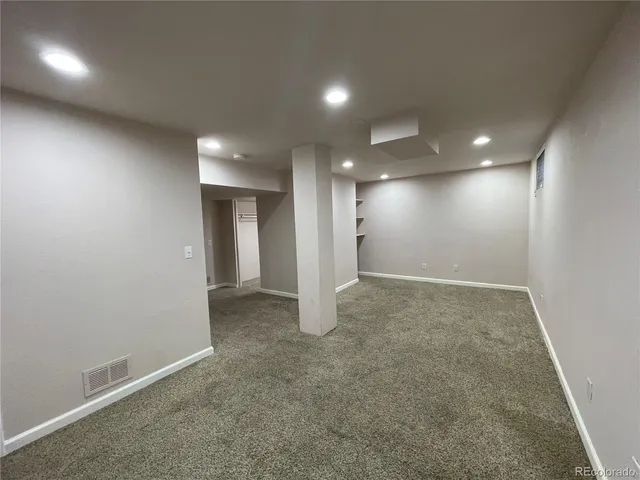 a view of an empty room