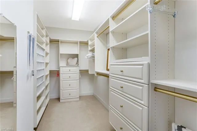 a view of walk in closet