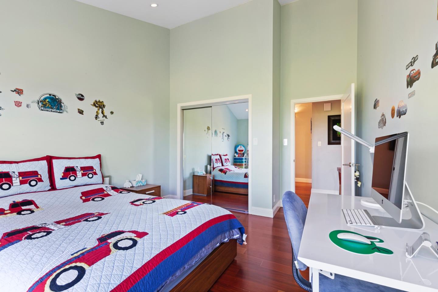 36 Tobin Clark Drive Hillsborough, CA 94010 - Photo 39 of 50 a bedroom that has a bed and a dresser in it