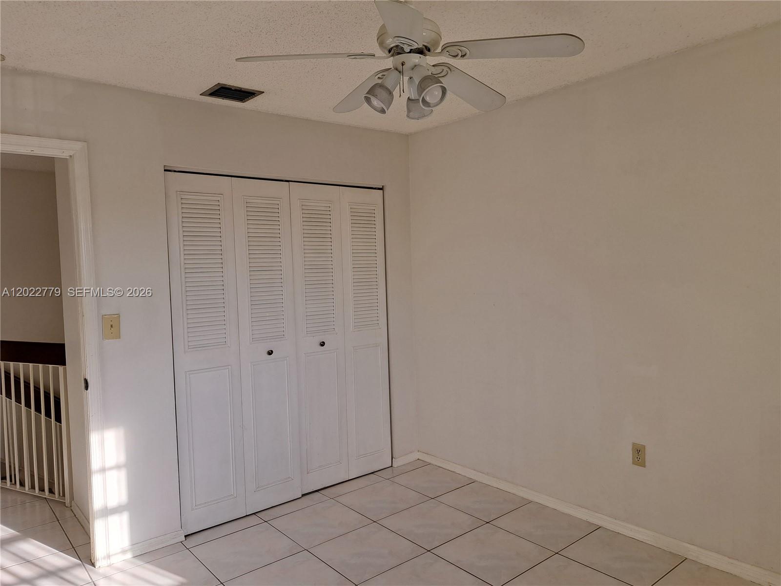 6140 Southwest 129th Place, Unit 2007 Miami, FL 33183 - Photo 18 of 21 3rd Bedroom with Ceiling Fan