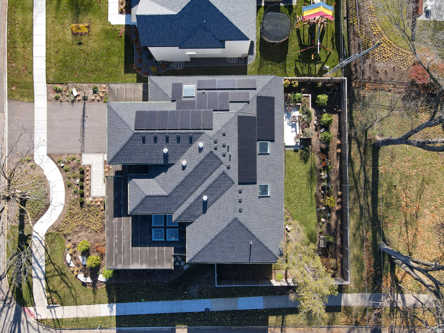 611 South Loomis Street Naperville, IL 60540 - Photo 8 of 8 an aerial view of a house with a yard