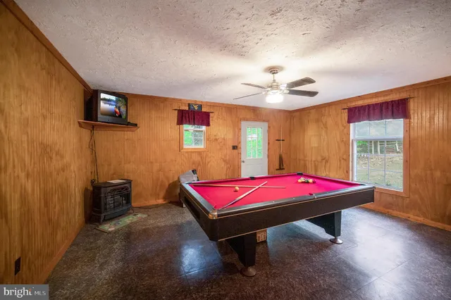 a view of a park with a slide