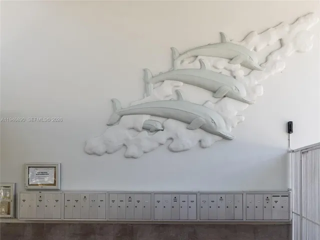 a view of a bed in a bedroom