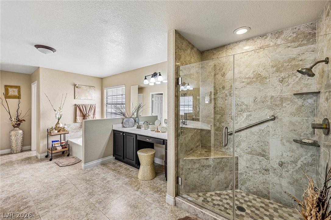 5236 Saranac Road Las Vegas, NV 89130 - Photo 29 of 52 Expansive Primary Bathroom with separate shower