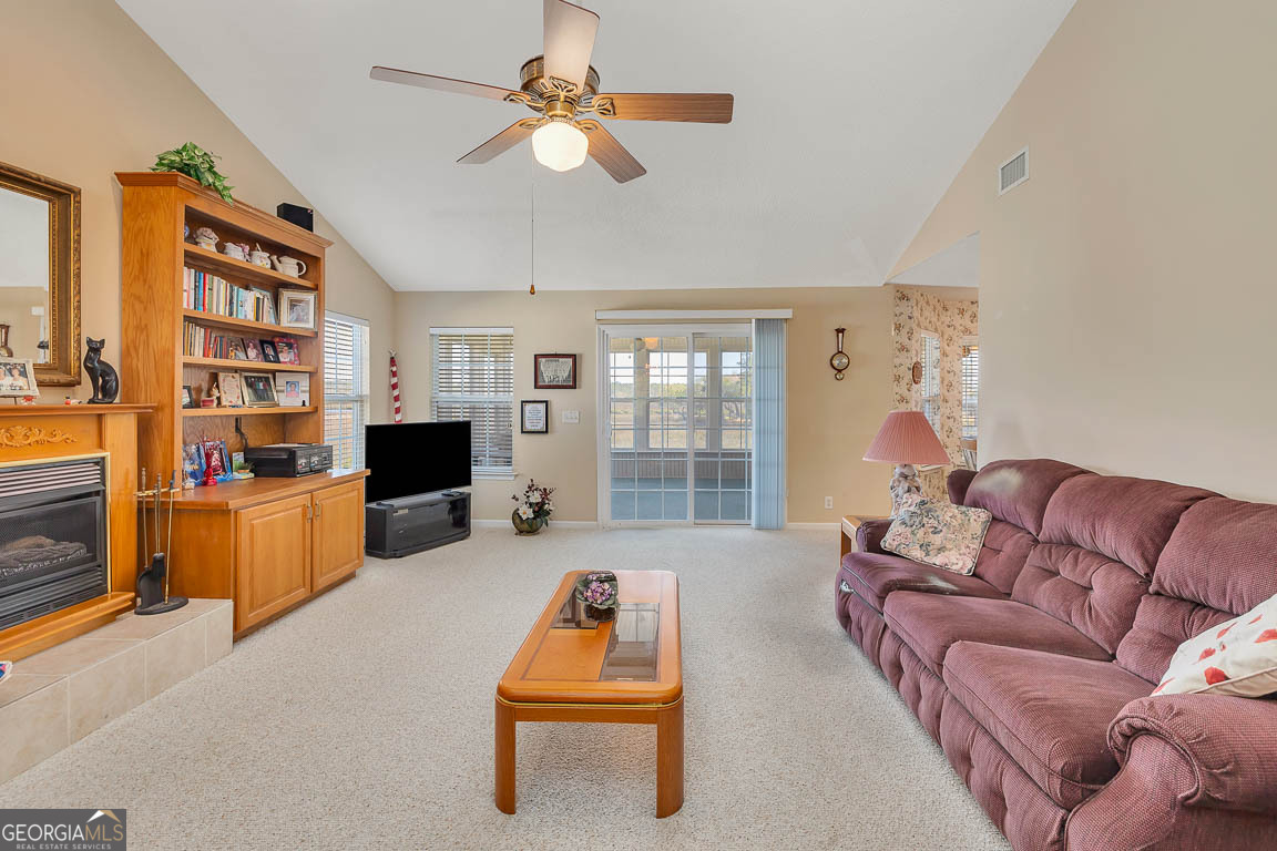 1056 Fiddler Trace Townsend, GA 31331 - Photo 10 of 36 a living room with furniture gym equipment and a flat screen tv