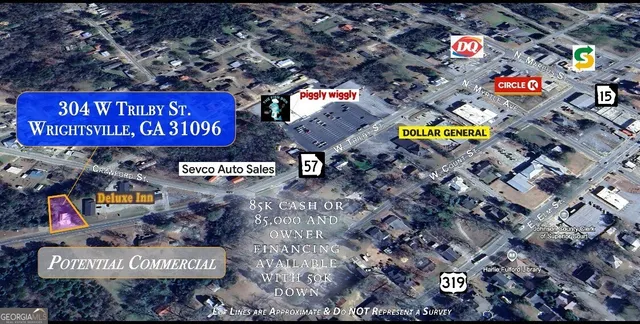 $69,000 | 304 West Trilby Street, Wrightsville, GA 31096