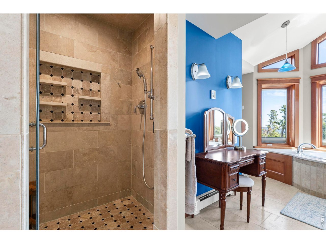 1109 Indian Peak Road Golden, CO 80403 - Photo 21 of 50 Spa shower with multiple shower heads
