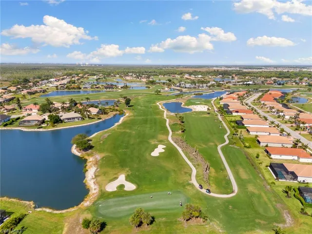 an aerial view of a swimming pool