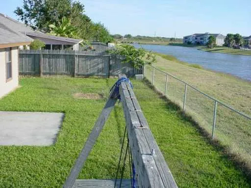 a view of a backyard with a garden