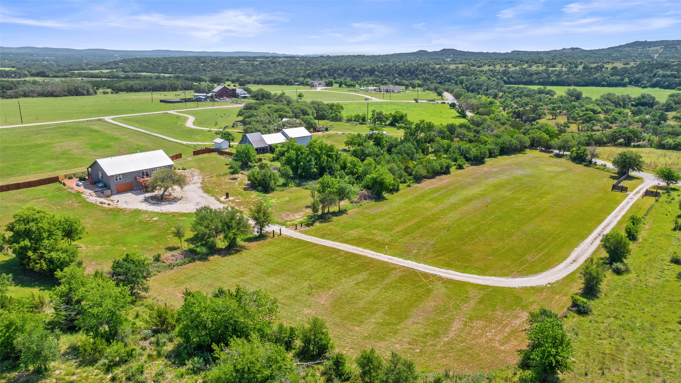 2124 Crabapple Road Blanco, TX 78606 - Photo 29 of 31 Aerial View Rear Drive Way