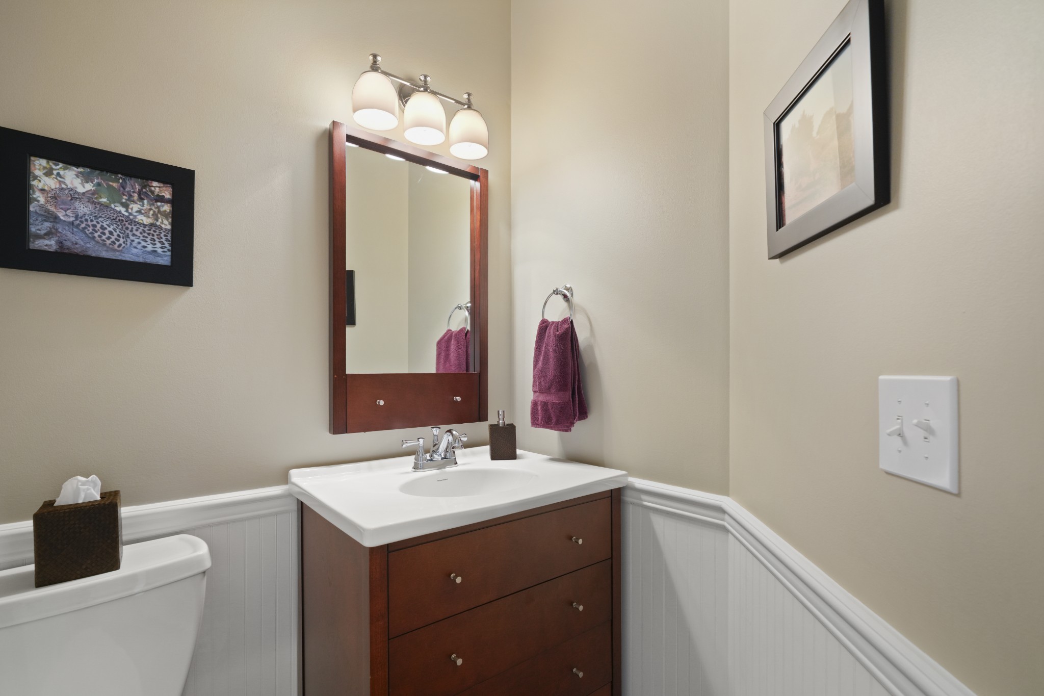 1124 Friendswood Lane Christiana, TN 37037 - Photo 32 of 34 a bathroom with a toilet sink and mirror