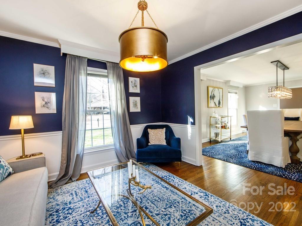 1000 Braeburn Road Charlotte, NC 28211 - Photo 13 of 48 a living room with furniture and wooden floor