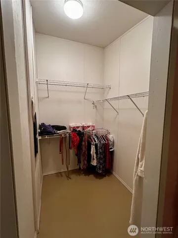 a view of walk in closet