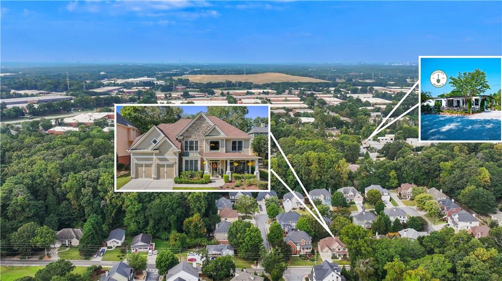 453 Hunter Street Northwest Norcross, GA 30071 - Photo 31 of 36 a aerial view of a house with a garden view