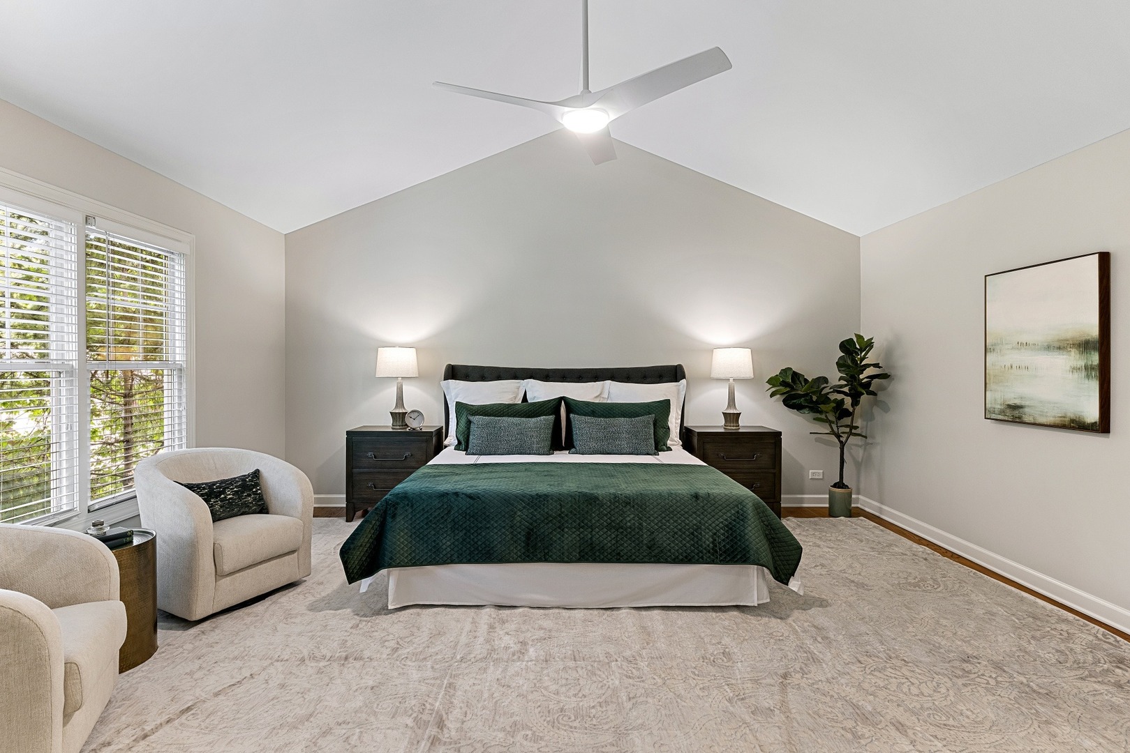 950 Shermer Road Northbrook, IL 60062 - Photo 16 of 32 a bedroom with a bed and a couch