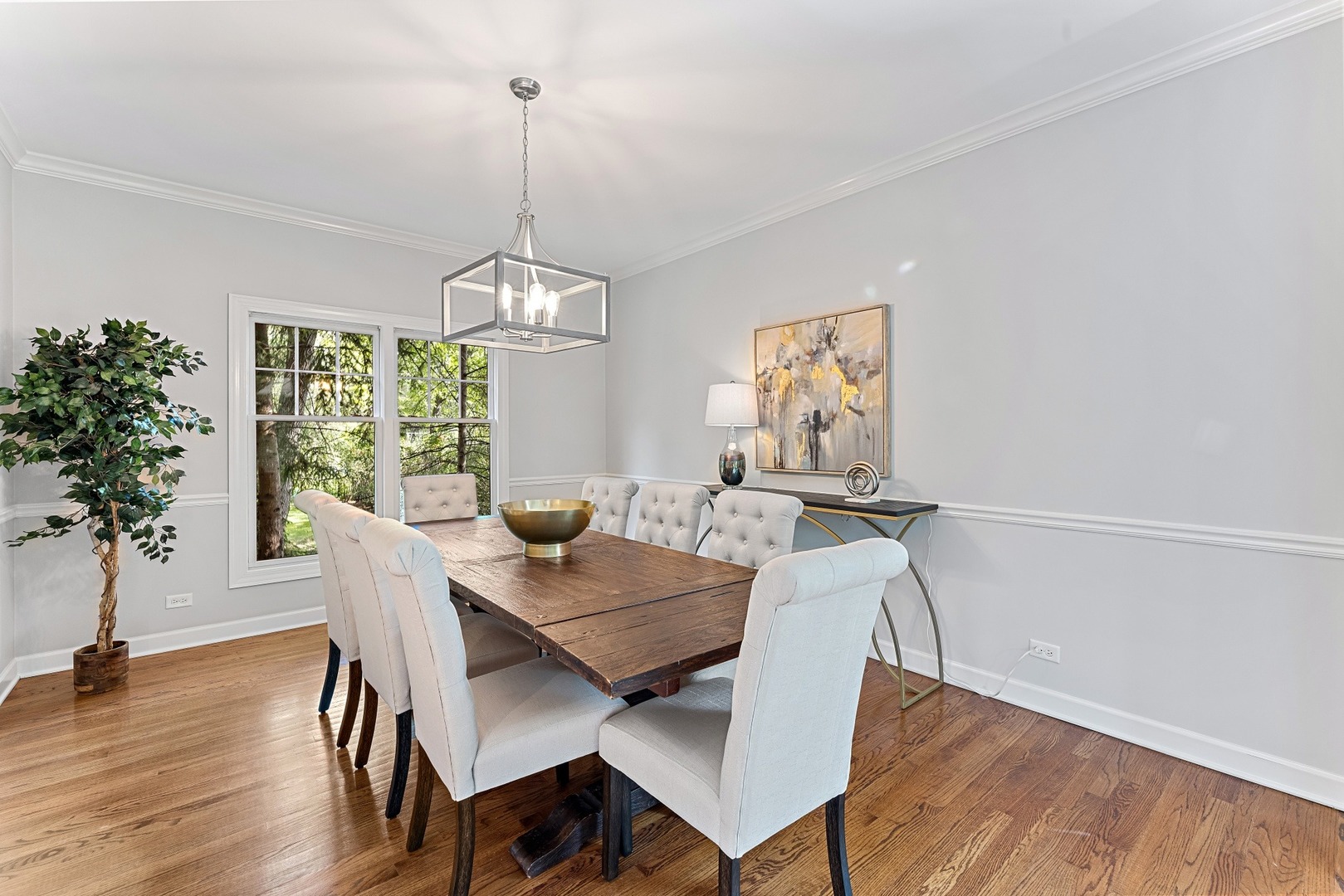 950 Shermer Road Northbrook, IL 60062 - Photo 7 of 32 a view of a dining room with furniture window and wooden floor