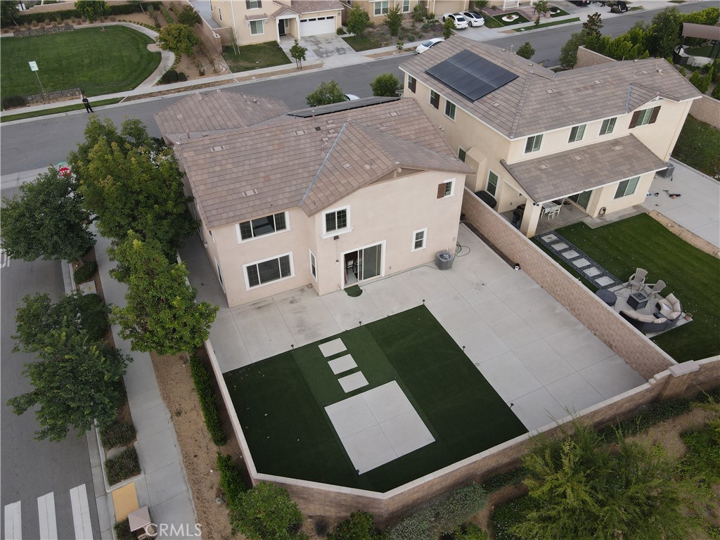 5367 Heitz Way Fontana, CA 92336 - Photo 50 of 50 an aerial view of residential houses with outdoor space