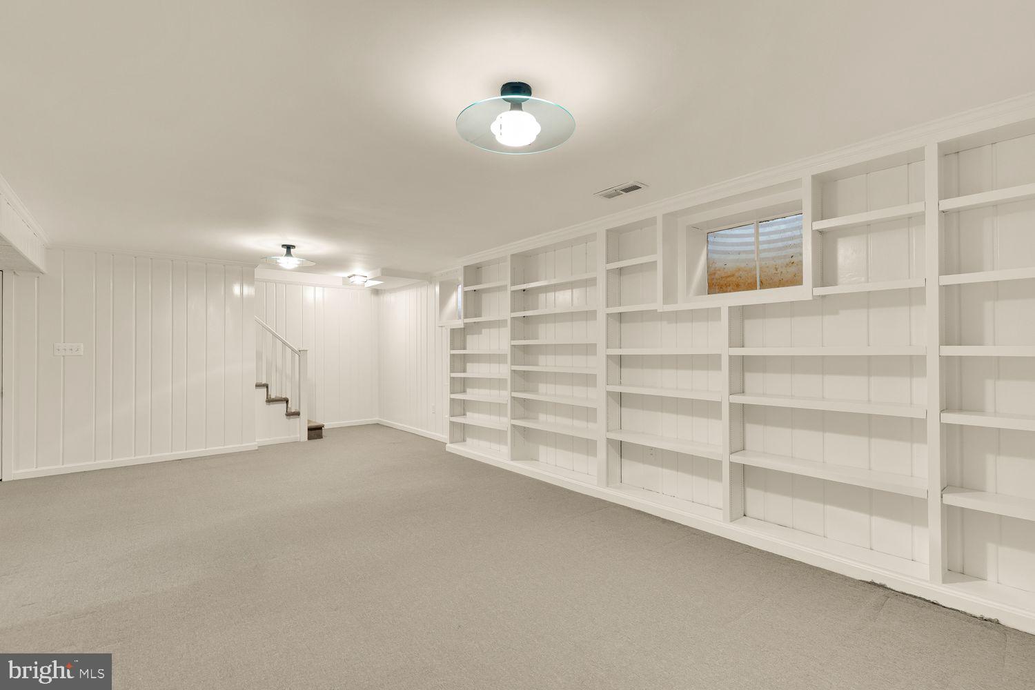 5810 Overlea Road Bethesda, MD 20816 - Photo 40 of 52 Basement with copious built-in shelving