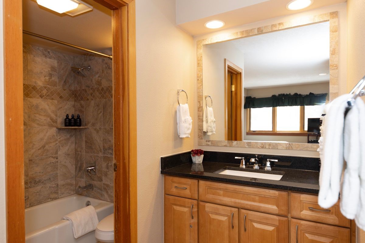 240 Tennis Club Road, Unit 1664 Keystone, CO 80435 - Photo 19 of 26 Full bathroom with tiled shower / bath combo, vanity, and toilet