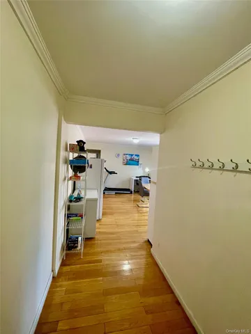 a room with a table and chairs