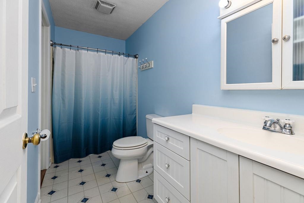 66 Hayrick Road Waynesboro, VA 22980 - Photo 21 of 26 a bathroom with a sink a toilet a mirror and shower