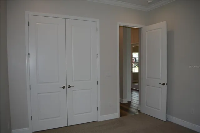 a view of room with closet area