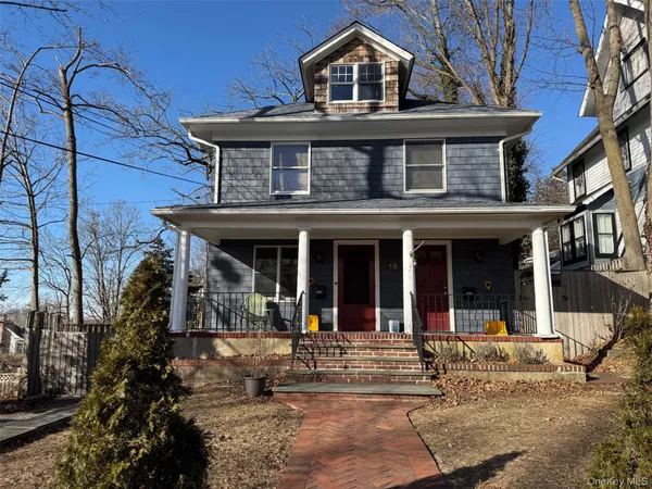 front view of a house with a porch