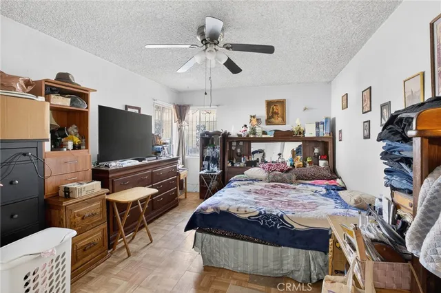 a car parked in front of garage