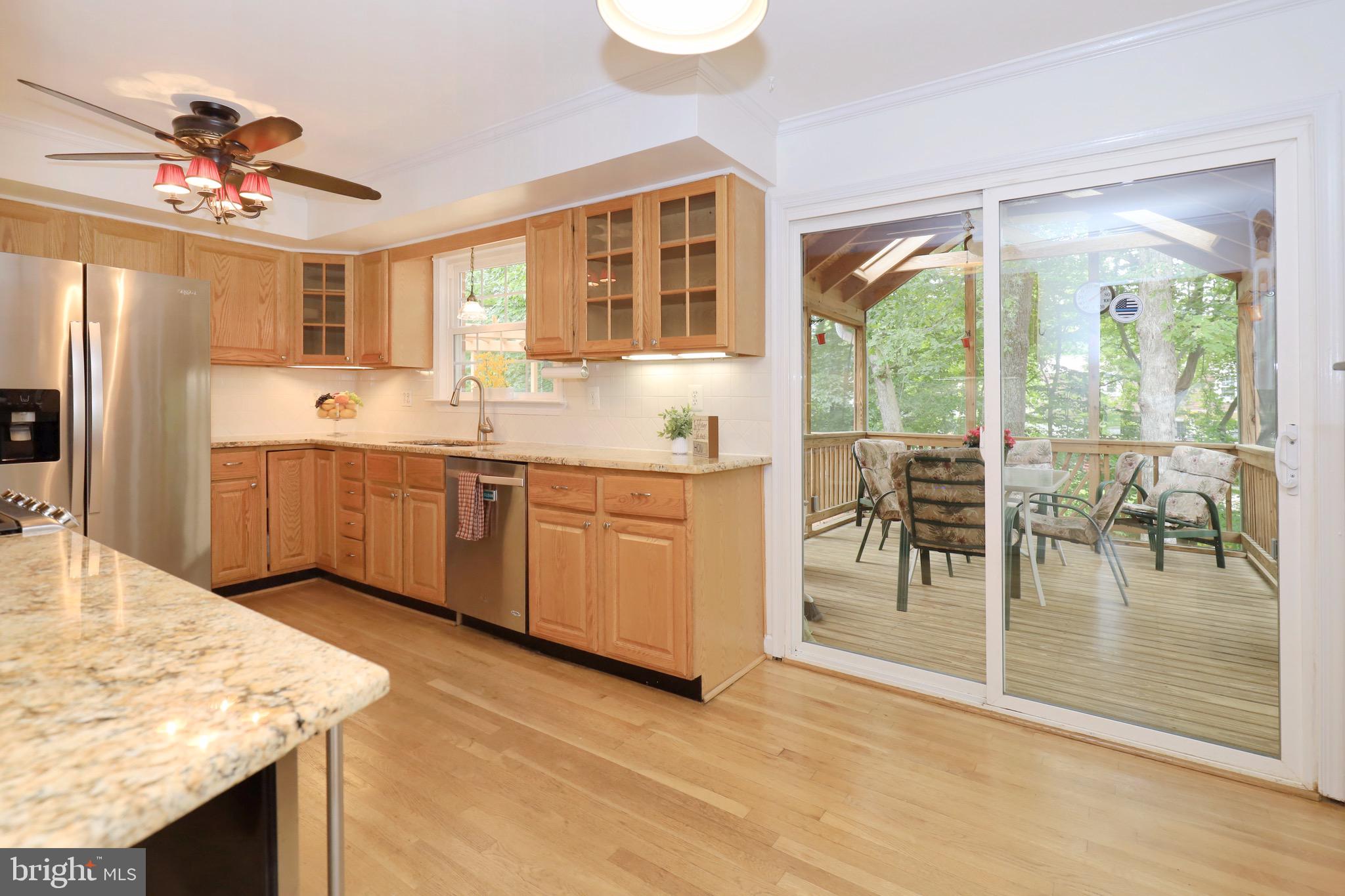 6805 Houndmaster Road Springfield, VA 22152 - Photo 17 of 52 Screened Porch right off the Kitchen