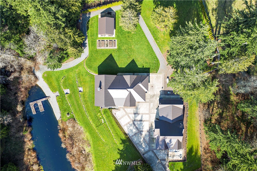 4731 Weber Road Snohomish, WA 98290 - Photo 9 of 40 an aerial view of a residential houses with yard