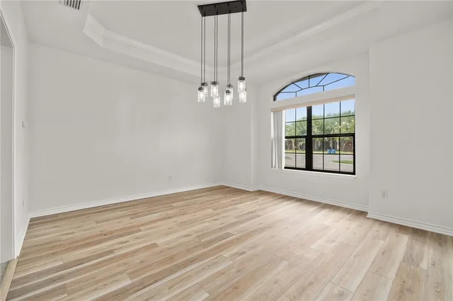 wooden floor in an empty room