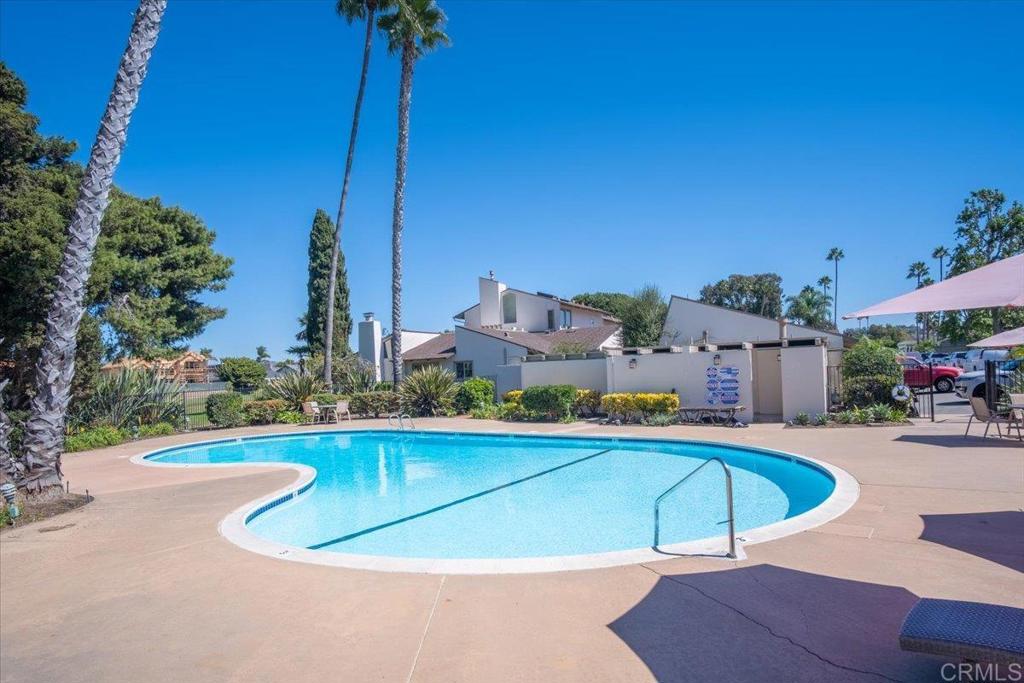 213 Via Osuna Rancho Santa Fe, CA 92091 - Photo 50 of 58 a view of a swimming pool with a patio