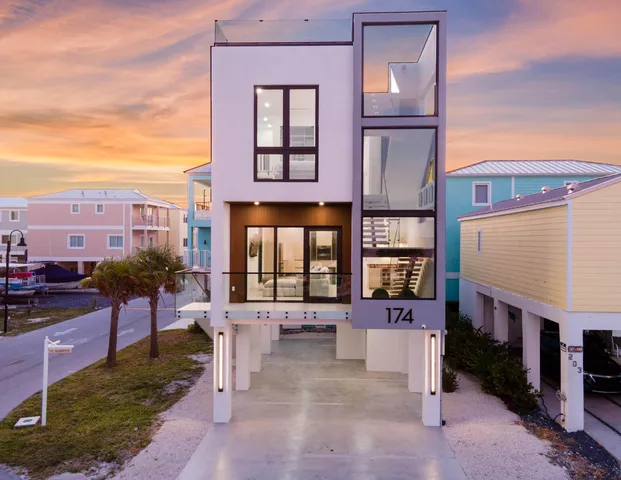 a view of a building with many windows