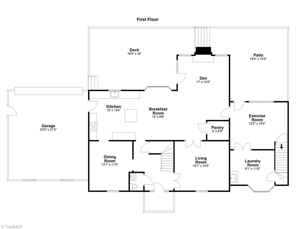1509 Heathcliff Road High Point, NC 27262 - Photo 45 of 46 First Floor
