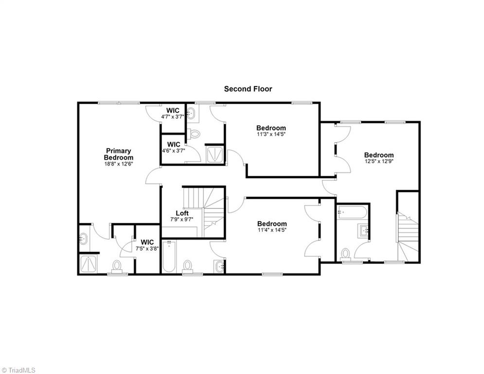 1509 Heathcliff Road High Point, NC 27262 - Photo 46 of 46 Second Floor