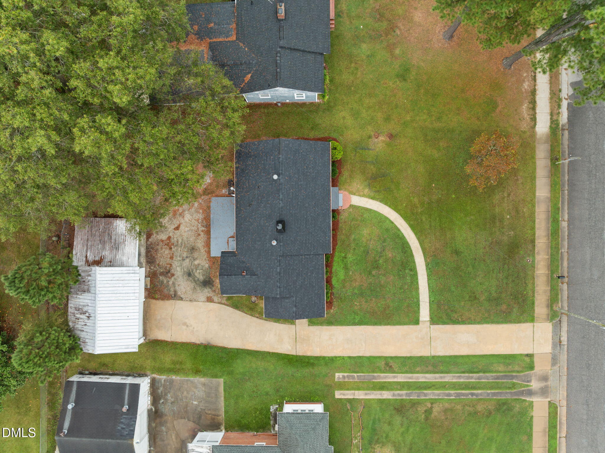 1220 Tarboro Street Rocky Mount, NC 27801 - Photo 12 of 47 an aerial view of a house with a yard