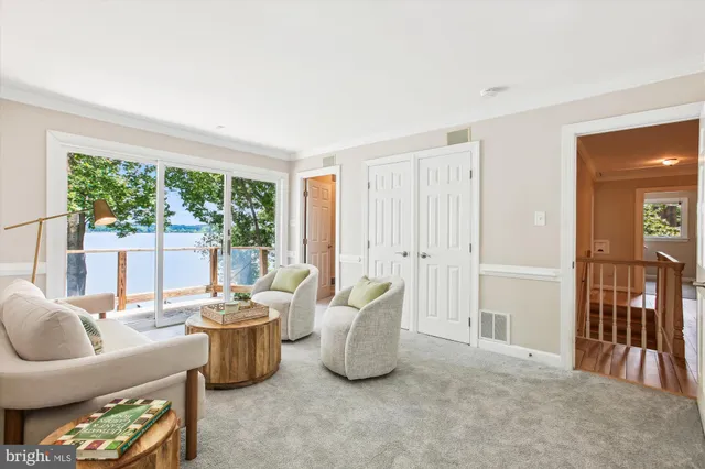 a view of backyard with green space