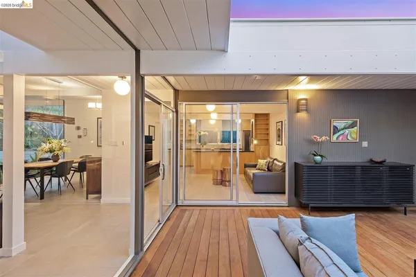 a living room with furniture and window
