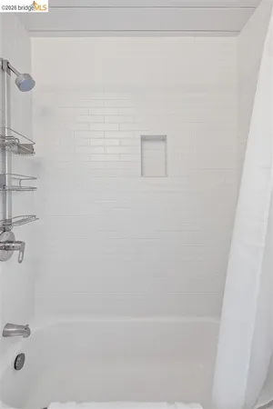 a room with a walk in closet