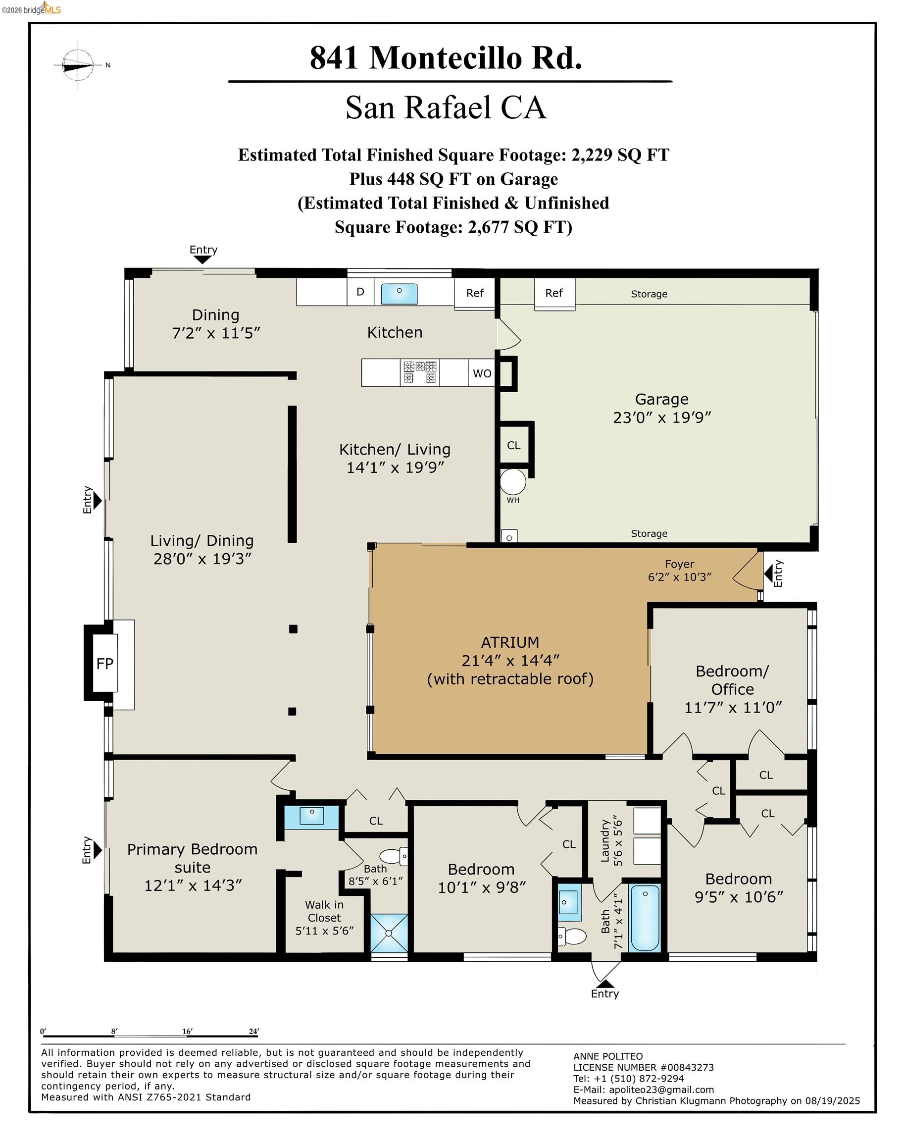 841 Montecillo Road San Rafael, CA 94903 - Photo 47 of 49 View of floor plan / room layout