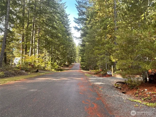a view of lake and mountain
