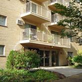 a view of a building with a window