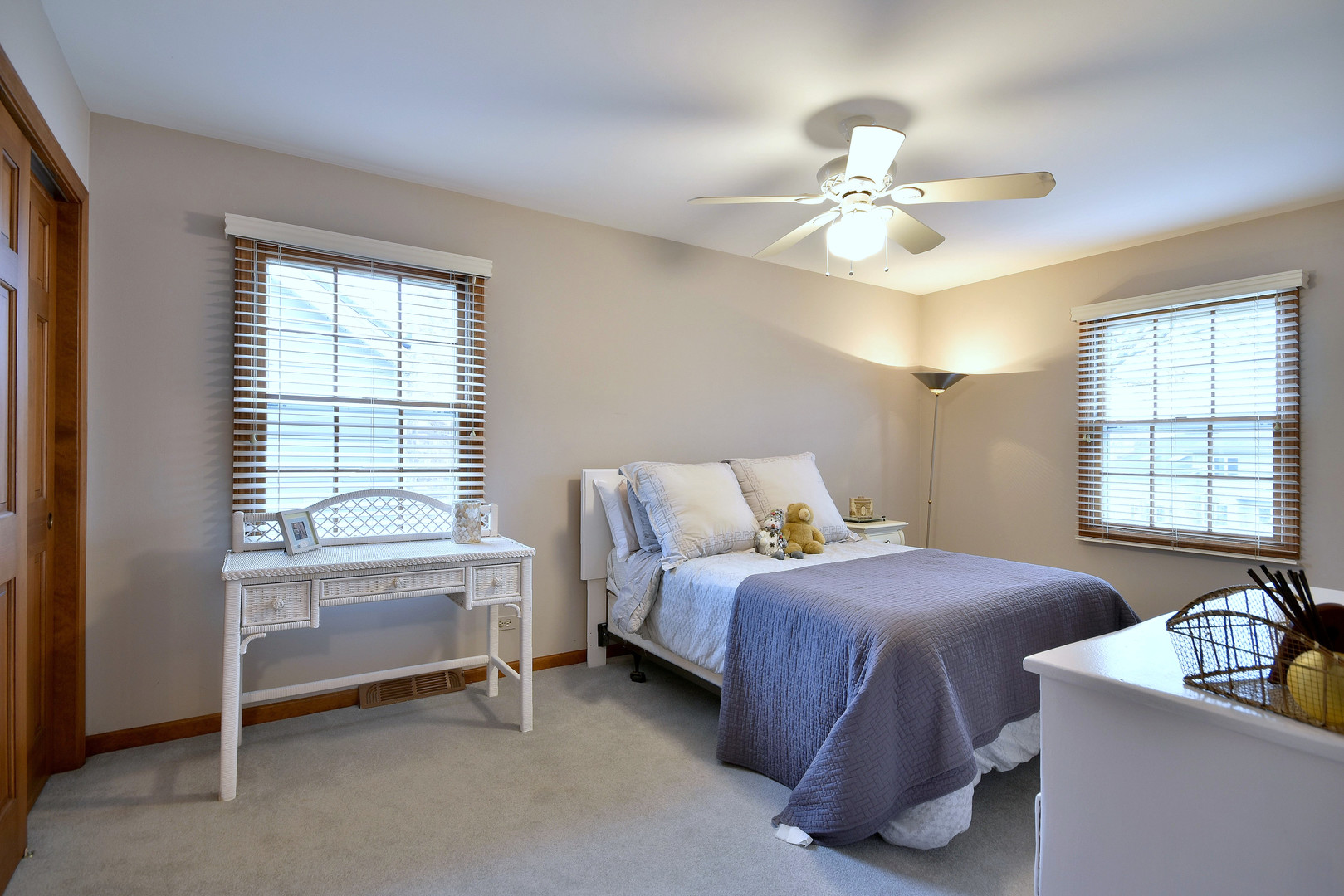 2535 Sun Valley Road Lisle, IL 60532 - Photo 34 of 54 a bedroom with a bed and a chandelier