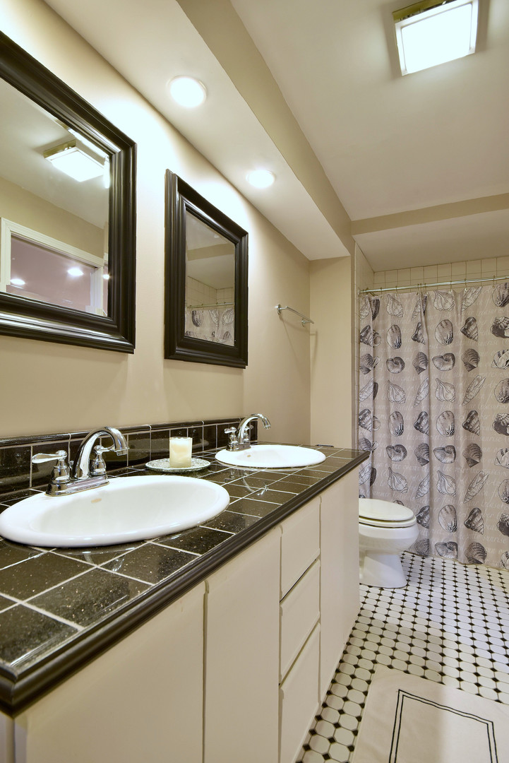 2535 Sun Valley Road Lisle, IL 60532 - Photo 40 of 54 a bathroom with a sink a toilet a mirror and shower