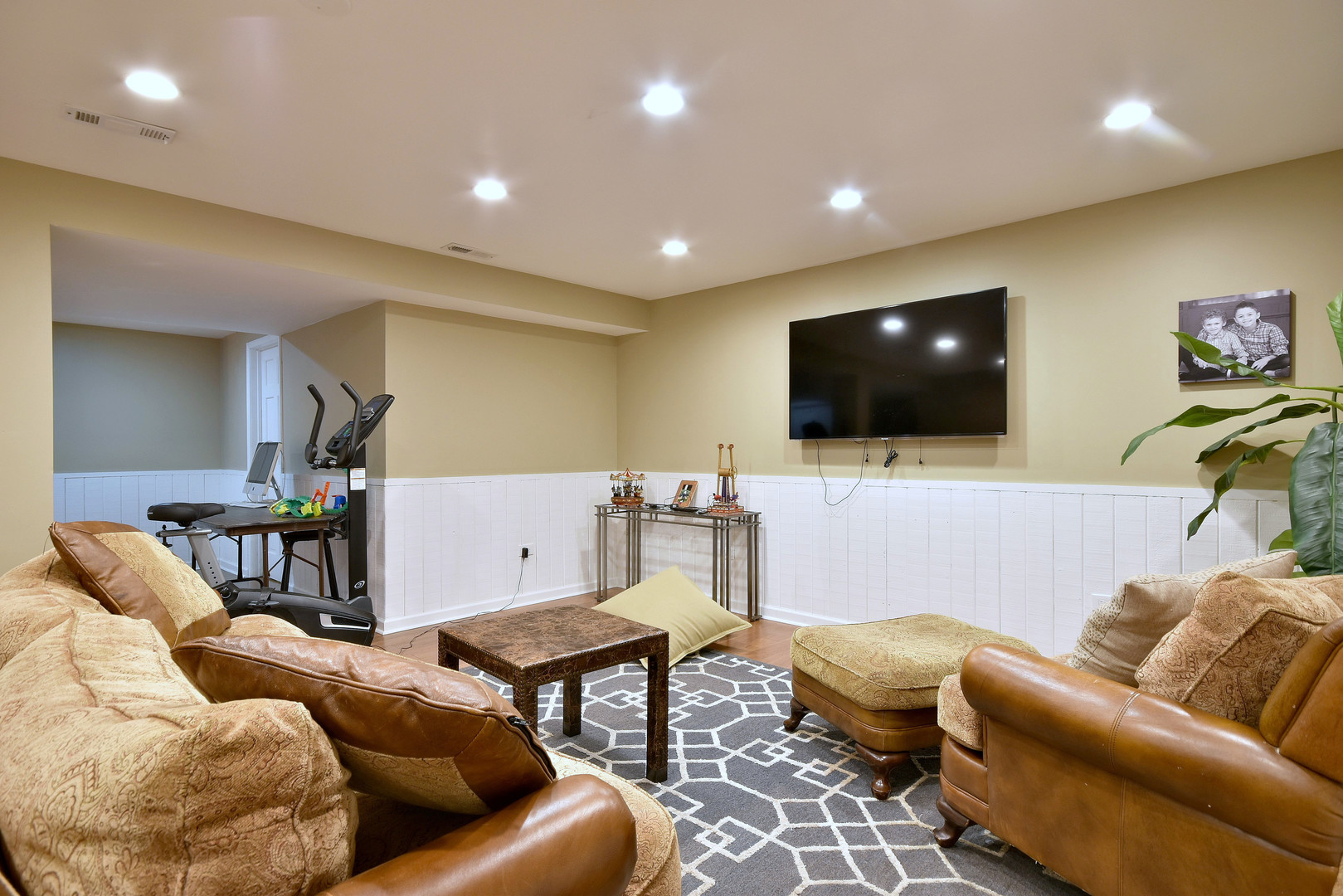 2535 Sun Valley Road Lisle, IL 60532 - Photo 44 of 54 a living room with furniture and a flat screen tv