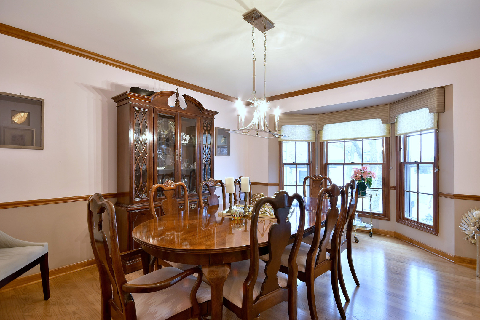 2535 Sun Valley Road Lisle, IL 60532 - Photo 8 of 54 a view of a dining room with furniture and wooden floor