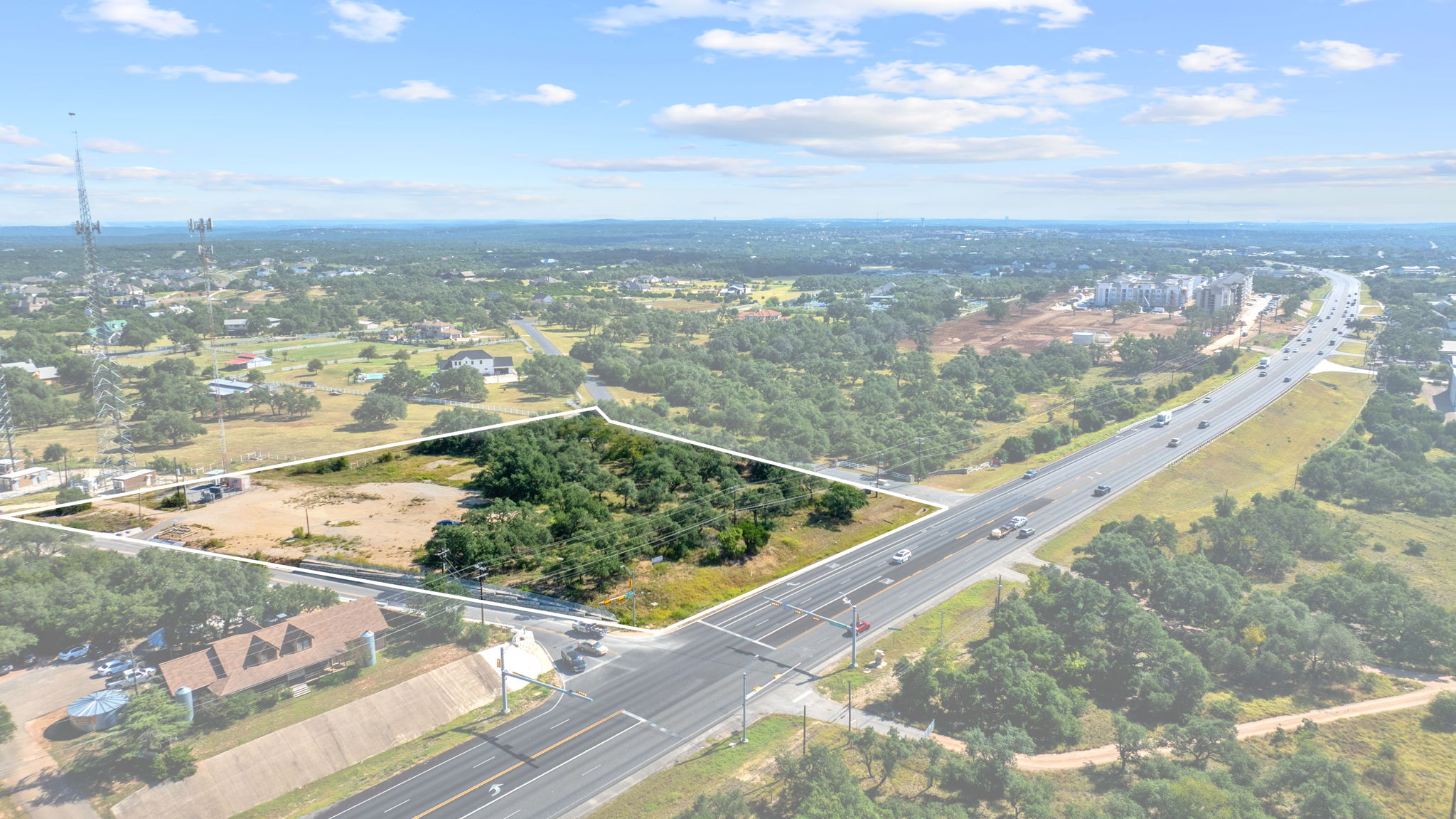 Tbd Tbd Tbd Troutwein Road Southwest Austin, TX 78737 - Photo 5 of 13 a view of a city from a balcony