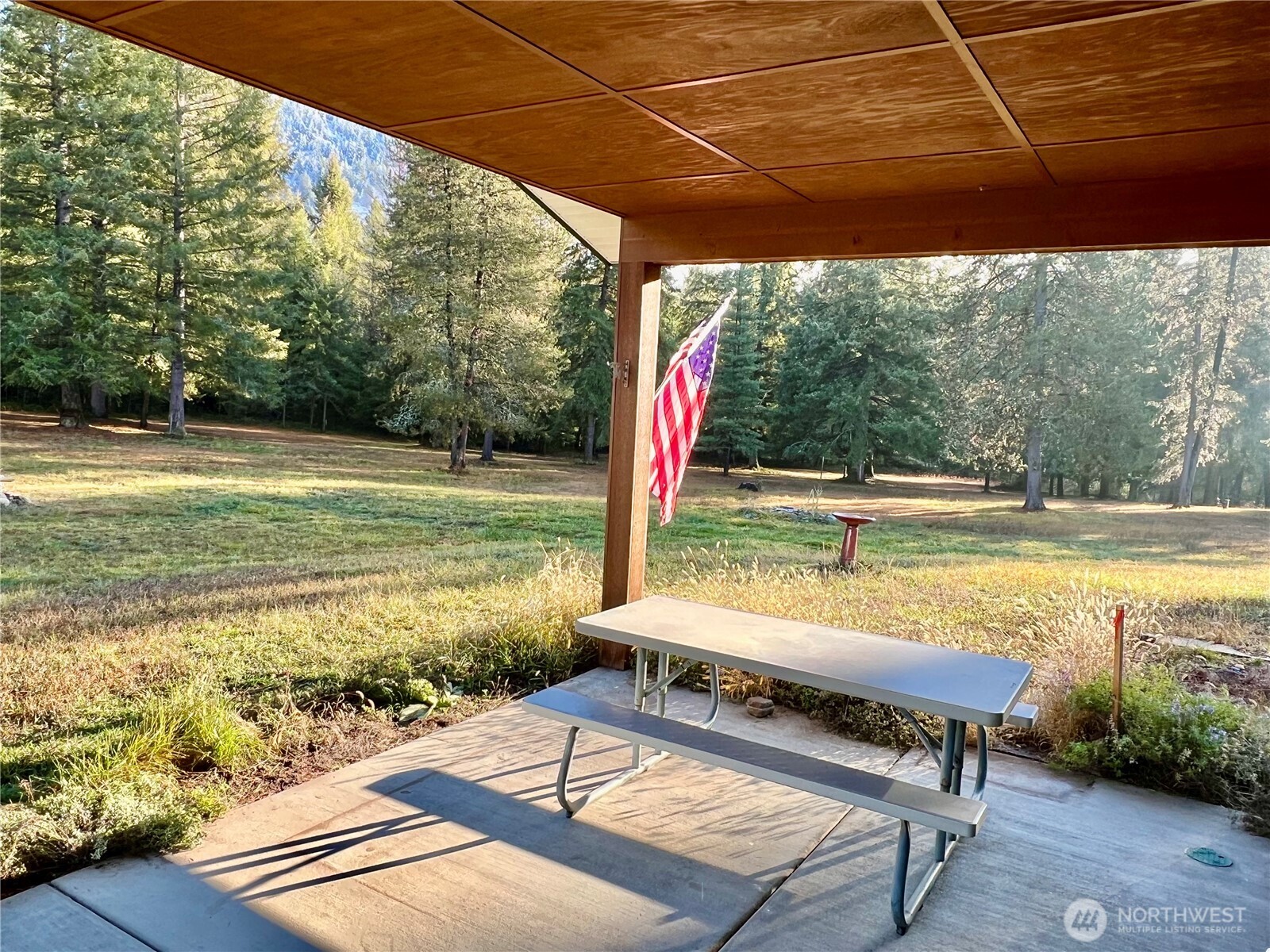 4084 Deep Lake Boundary Road Colville, WA 99114 - Photo 26 of 40 a view of a swimming pool with a patio